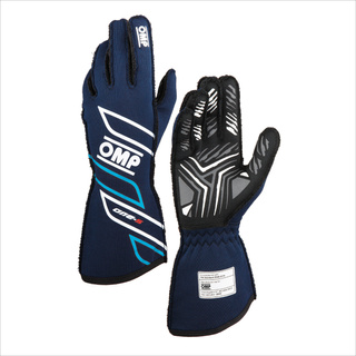 OMP ONE-S MY25 Racing Gloves Navy Blue (FIA)