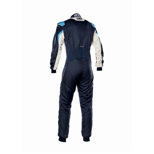 OMP TECNICA EVO MY23 Racing Suit Navy/White (FIA)