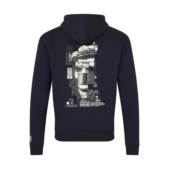 2026 Red Bull Racing Mens MV Pixel Back Graphic Hooded Sweatshirt