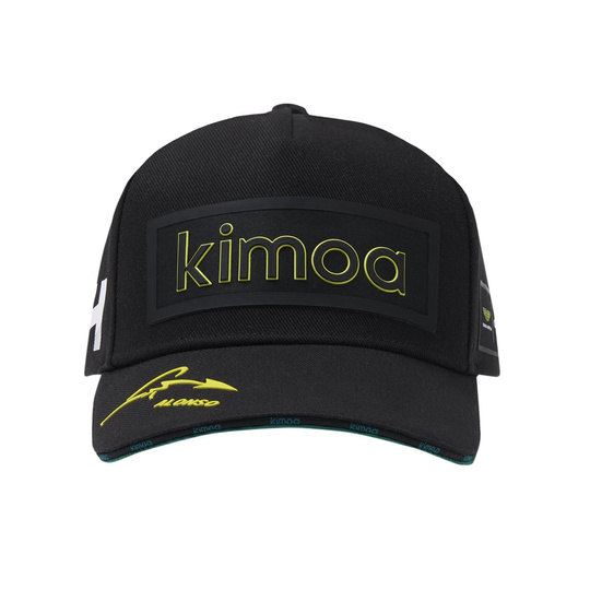 2024 Aston Martin F1 Mens Alonso Kimoa Patch Cap black
