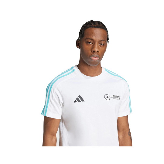 2025 Mercedes AMG F1 Mens DNA Logo T-shirt white