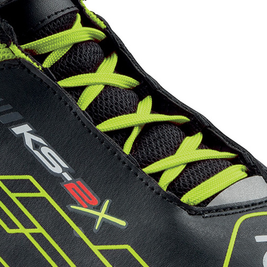 OMP KS-2X Kids Racing Shoes Black/Yellow (FIA)