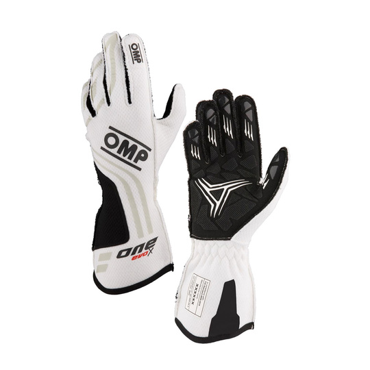 OMP One EVO X MY24 Racing Gloves White (FIA)