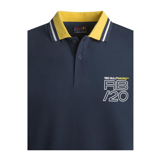Red Bull Racing F1 Stripe Collar Polo Shirt