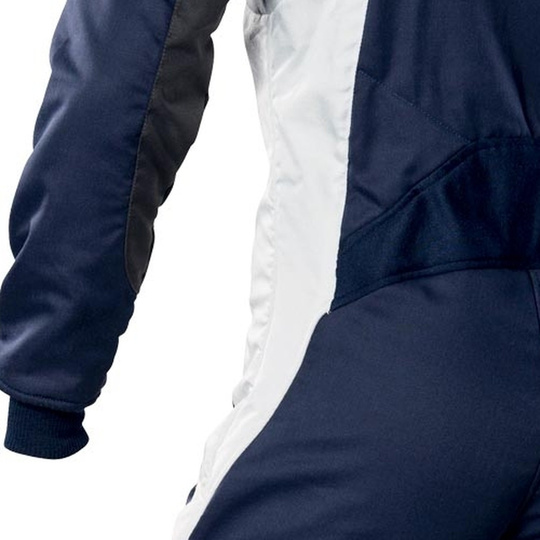OMP First EVO MY25 Race Suit Navy/White (FIA)