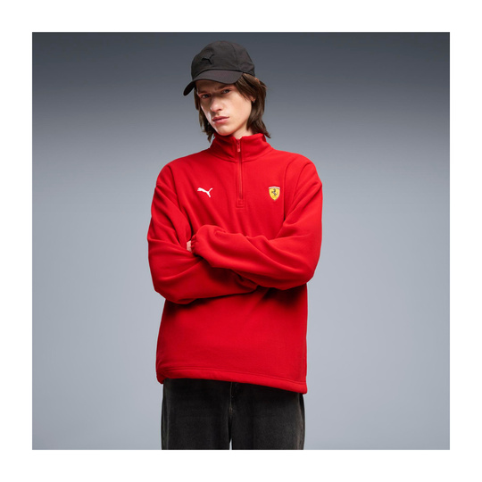 2026 Scuderia Ferrari F1 1/4 Zip Sweatshirt Red