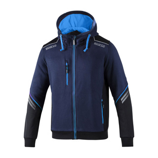 Sparco Tech Zip Hoodie Navy Blue