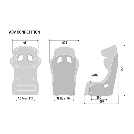 Sparco ADV COMPETITION Rally car seat (FIA)