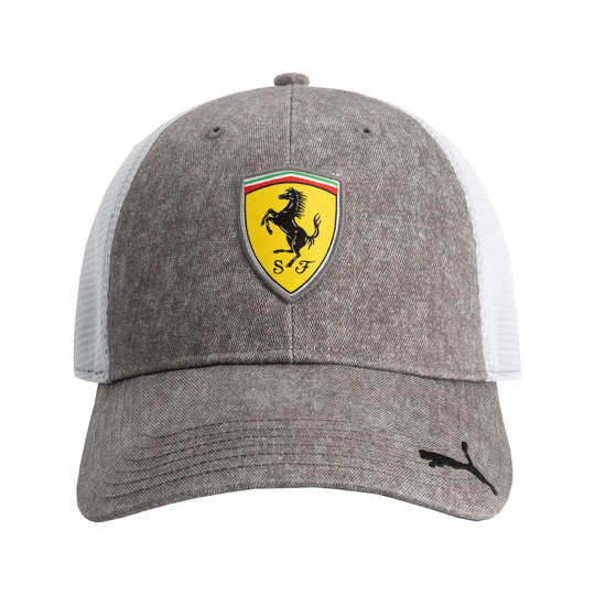 2025 Ferrari F1 Men's Trucker Baseball Cap Grey