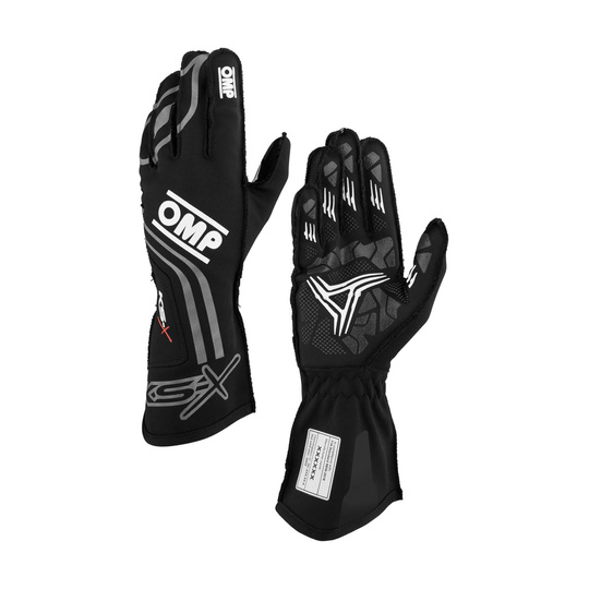 OMP KS-X 8877-2022 Racing Gloves Black (FIA)