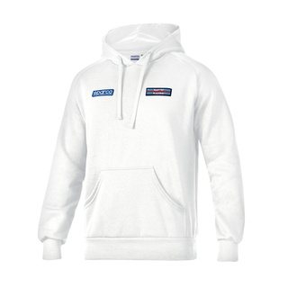 Sparco Men's Stripe Martini Racing Hoodie white