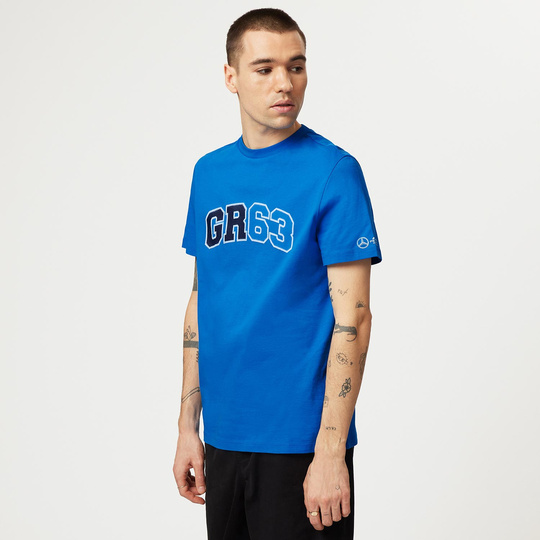 Mercedes AMG F1 Mens George Russell Logo T-shirt Blue
