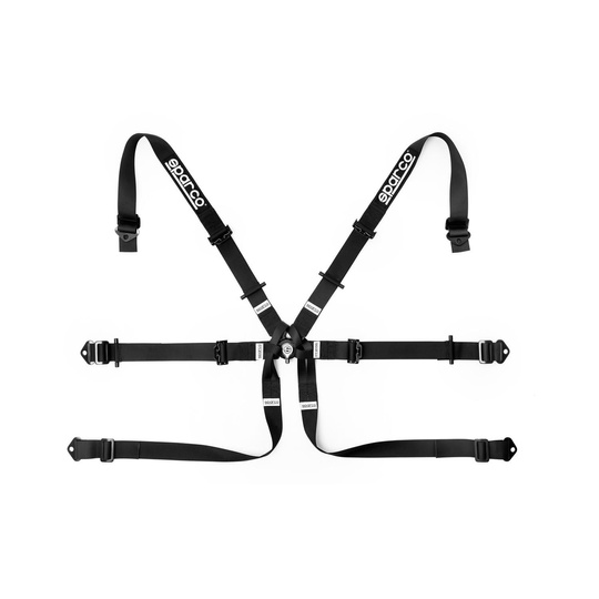 Sparco FORMULA H-7 6 - points safety belts black (FIA)
