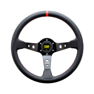 OMP CORSICA BLACK-RED Leather Steering Wheel