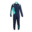 Sparco Sprint Advanced Asymetrical Race Suit Navy Blue/Green (FIA)