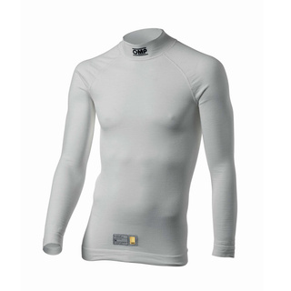 OMP Tecnica EVO Roll-Neck Underwear Top White (FIA)