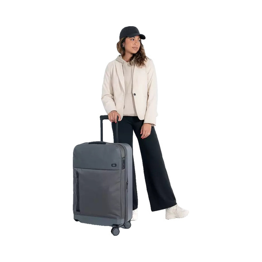 Ogio Pace Pro Hybrid Checked Suitcase Grey Pin