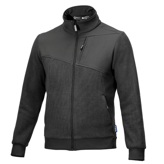 Sparco Grit Fleece Zip Sweatshirt Grey