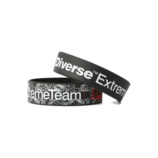 Dakar DKR ELASTIC V black silicone wristband set