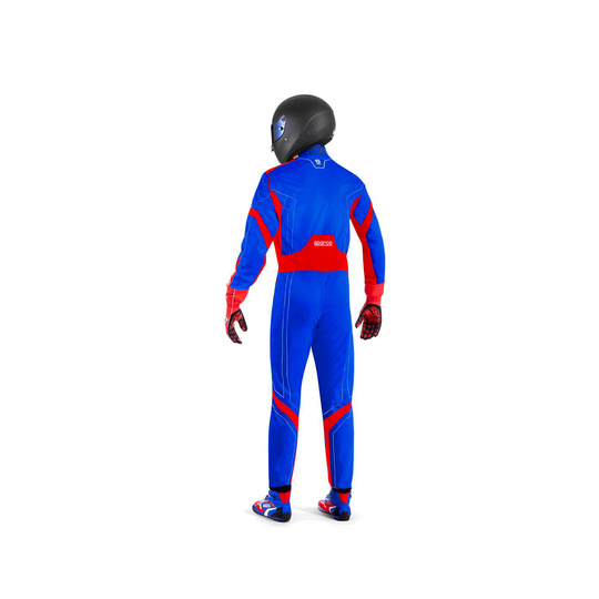Sparco Thunder Kids Karting Suit Blue/Red (FIA)