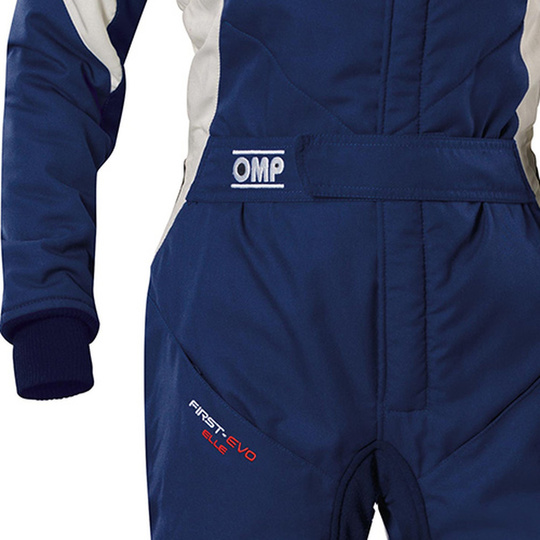 OMP First Evo Elle MY25 Race Suit Navy Blue (FIA)