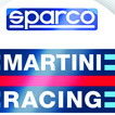 Sparco Martini Racing Horn Button Emblem