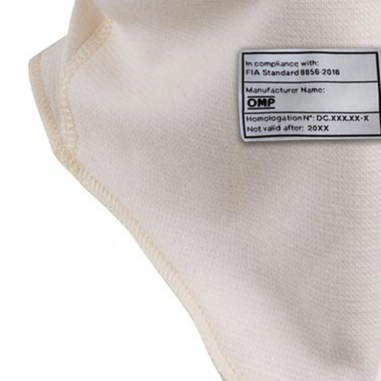 OMP First MY22 Balaclava White (FIA)