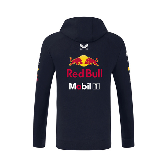 2025 Red Bull Racing Mens Zip Team Hooded Sweatshirt