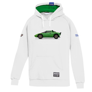 Sparco Lancia HF Gr 4 Hoodie white