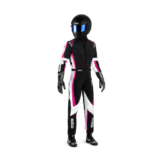 Sparco KERB Ladies Karting Suit Black/Pink (FIA)