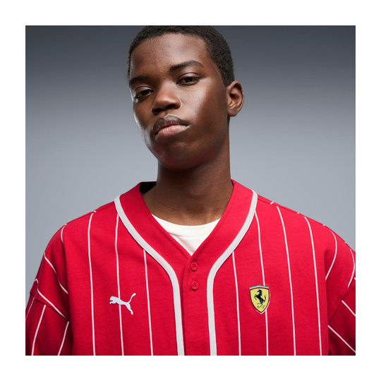 2026 Scuderia Ferrari F1 Mens Retro Baseball Shirt red