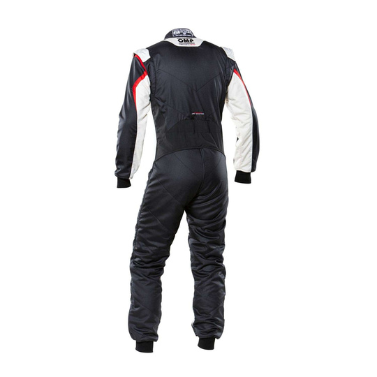 OMP TECNICA EVO MY21 Racing Suit Black-White (FIA homologation)