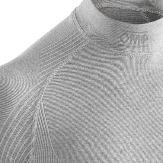 OMP Tecnica EVO MY26 Roll-Neck Underwear Top Silver (FIA)