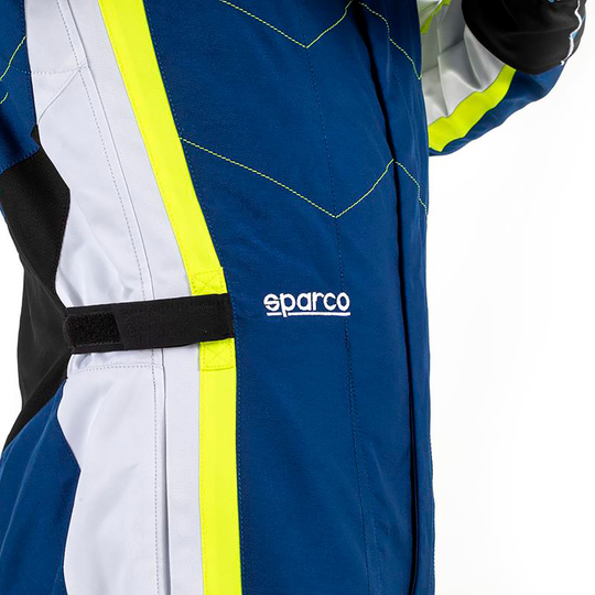 Sparco Kerb Kids Karting Suit Grey/Yellow (FIA)