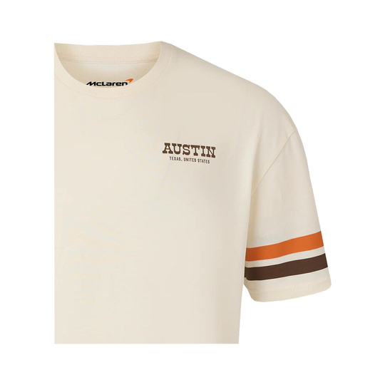 2025 McLaren F1 Mens Austin GP T-Shirt beige