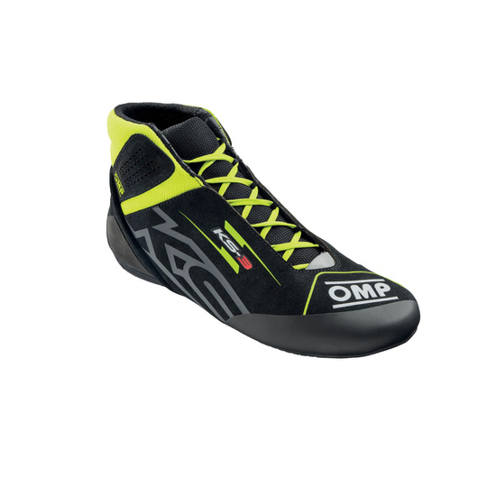 OMP KS-3 MY26 Karting Shoes Black-Yellow