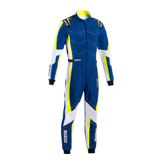 Sparco Kerb Karting Suit Blue/Yellow (FIA)