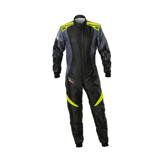 OMP KS-2X Art Karting Suit Black/Yellow (FIA)