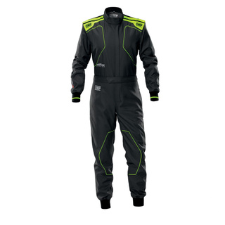 OMP KS-4 Kids Karting Suit Black/Yellow
