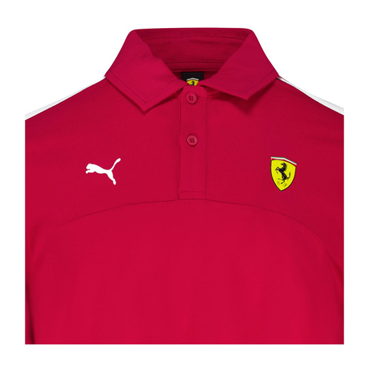 2025 Ferrari F1 Men's Logo Polo Shirt red