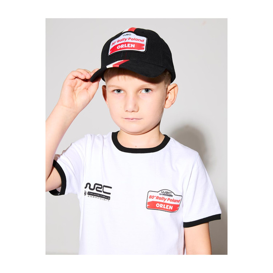 2024 Rally Poland WRC Kids Stripe Baseball Cap black