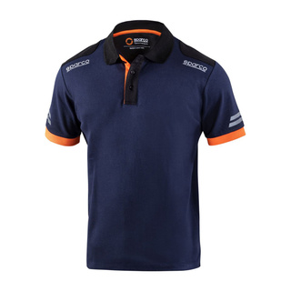 Sparco TECH Mens Poloshirt navy/orange