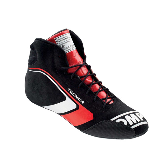 OMP TECNICA MY21 Racing Shoes Black/Red (FIA )
