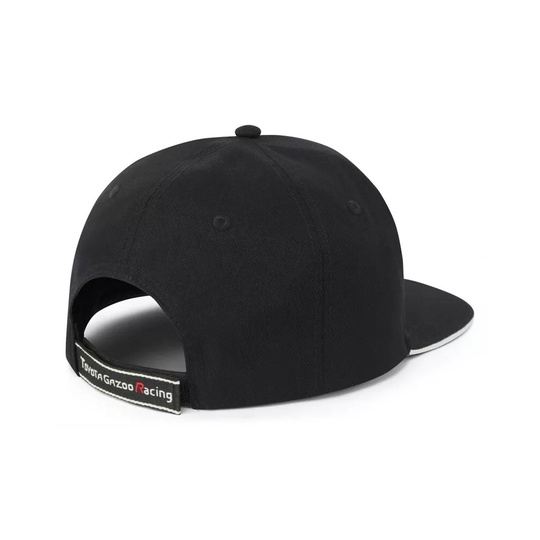 Toyota Gazoo Racing Mens Logo Flat Brim Cap Black