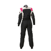OMP First Evo Elle MY25 Race Suit Black/Pink (FIA)