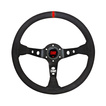 OMP Corsica Steering Wheel Black/Red Suede