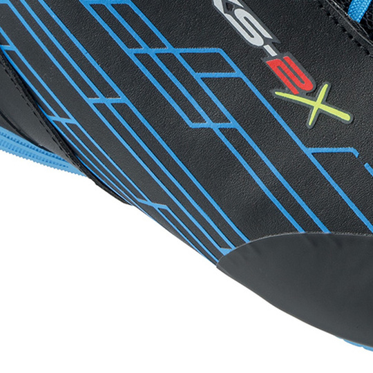 OMP KS-2X Racing Shoes Black/Blue (FIA)