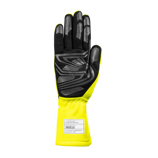 Sparco Land+ MY25 Racing Gloves Yellow (FIA)