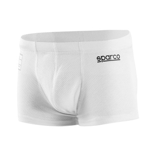 Sparco mens race boxer shorts white (FIA)