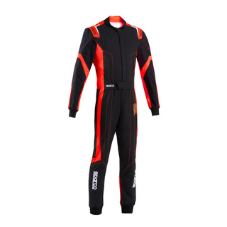 Sparco THUNDER Kids Karting Suit Black/Red (FIA)